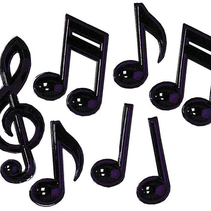MUSIC NOTES PLASTIC PACK OF 7