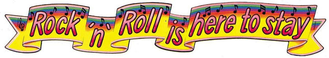 ROCK AND ROLL BANNER 6 FOOT