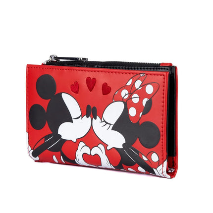 Mickey And Minnie Valentines Flap Wallet- side view