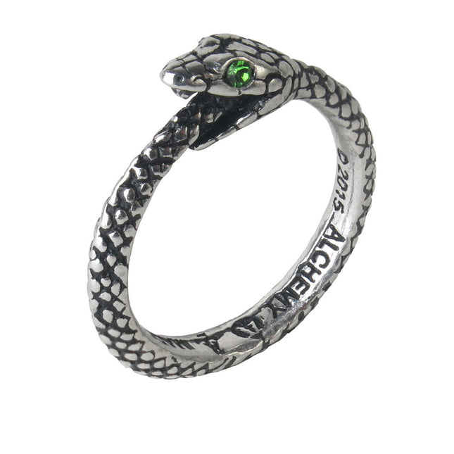 The Sophia Serpent Ring- angled view