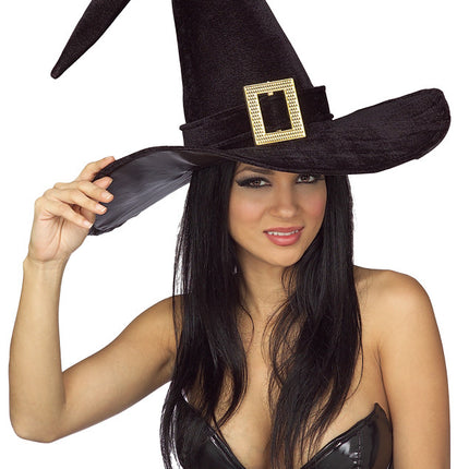 WITCH HAT ADULT BLACK