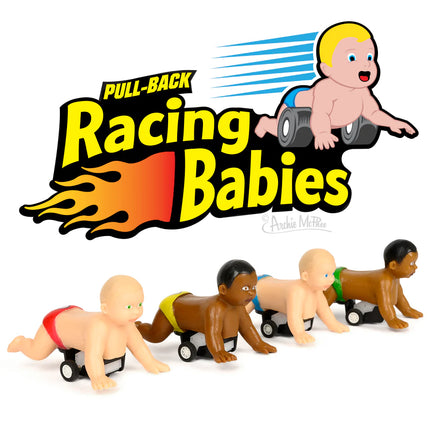 Racing Babies Pull-back toy