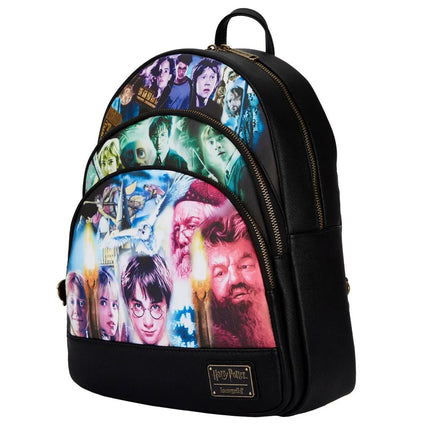 Harry Potter Trilogy Triple Pocket Mini Backpack- side view