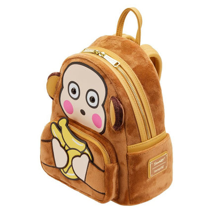 Sanrio Monkichi Cosplay Mini Backpack- top angled view