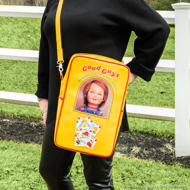 Child's Play 2- Good Guy Box Bag- worn by model