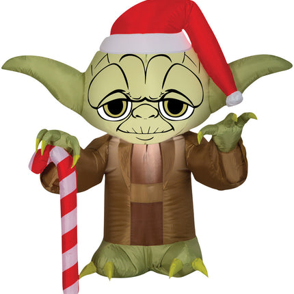 YODA W/SANTA HAT-SM-STAR WARS