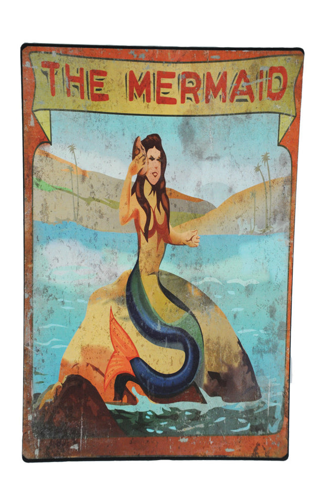 The Mermaid 17in Carnival Sign