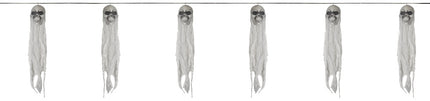 SKULL GHOST GARLAND 60 IN.