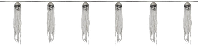 SKULL GHOST GARLAND 60 IN.