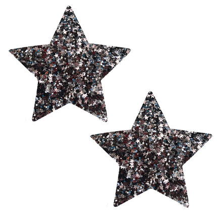 Pasties Dark Star Black Glitter