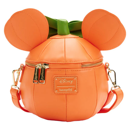 Minnie Mouse Pumpkin Figural Glow In The Dark Crossbody Bag- back view