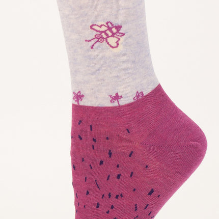 I'm Not Bossy Crew Socks- single sock left side view