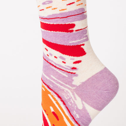 Superpower Crew Socks- single sock left side view