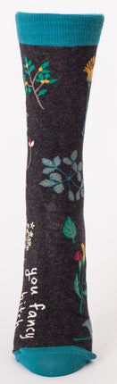 You Fancy Bitch Crew Socks- single sock left side view