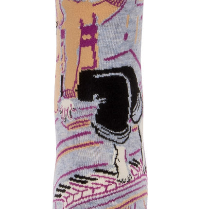 My Dog Is Cool As Fuck Crew Socks- single sock front view