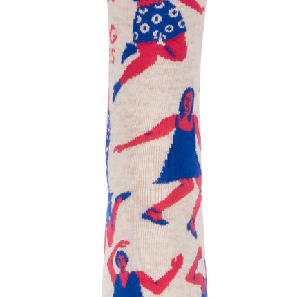 When My Song Comes On Crew Socks- single sock front view