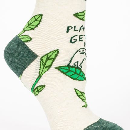 Plants Get Me Ankle Socks- single sock right side view