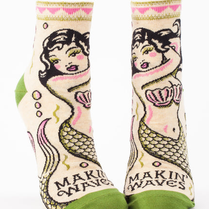Makin' Waves Ankle Socks- front view