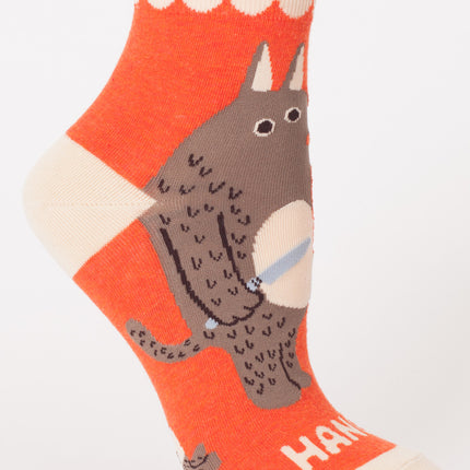 Hangry Ankle Sock- single sock right side view