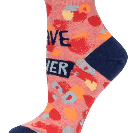 I'll Behave Never Ankle Socks- single sock left side view
