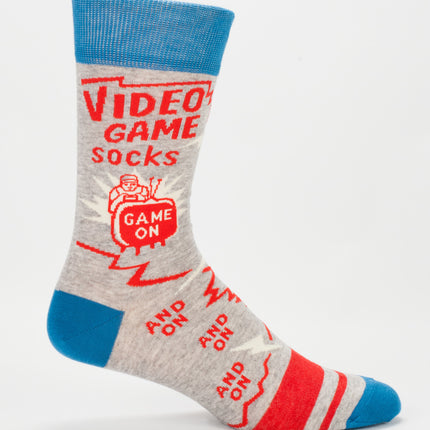 Video Game Socks Men's Socks- single sock right side view