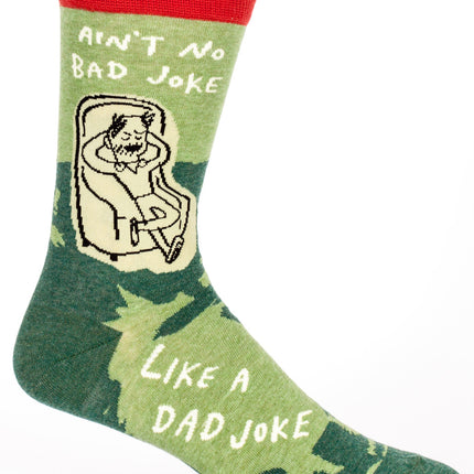 Dad Joke Men's Socks- single sock right side view