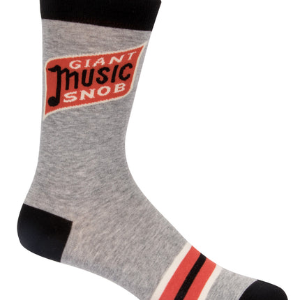 Giant Music Snob Men's Socks- single sock right side view