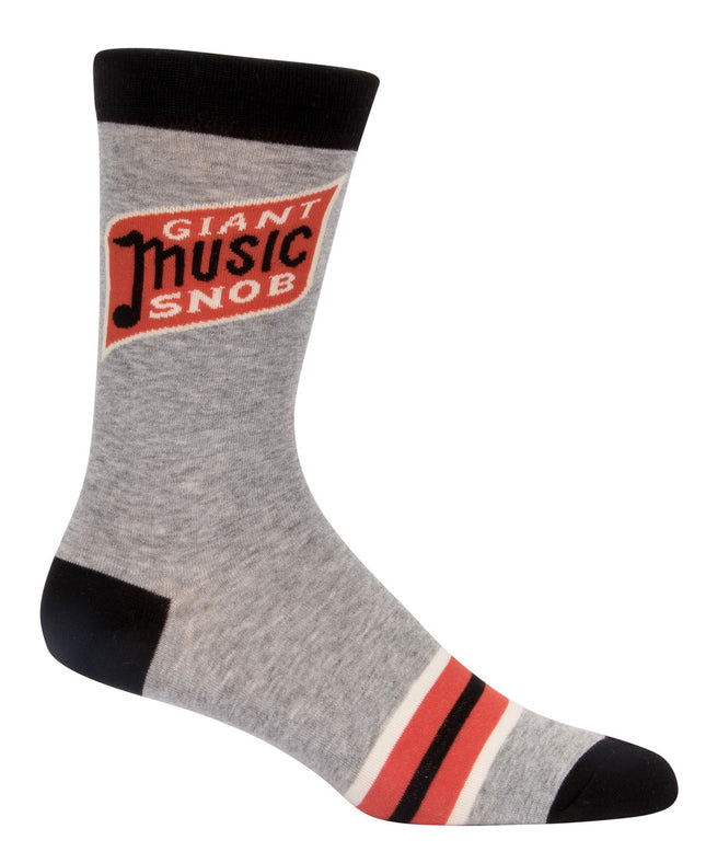 Giant Music Snob Men's Socks- single sock right side view