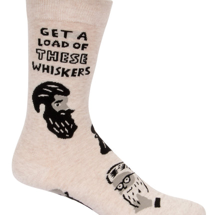 Whiskers Men's Socks- single sock right side view