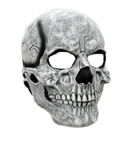 White Skull Mask- right angled view