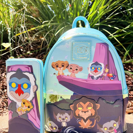 POP! Lion King Pride Rock Mini Backpack- backpack with matching wallet