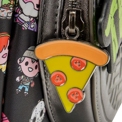 Teenage Mutant Ninja Turtles Sewer Cap Mini Backpack- zipper charm