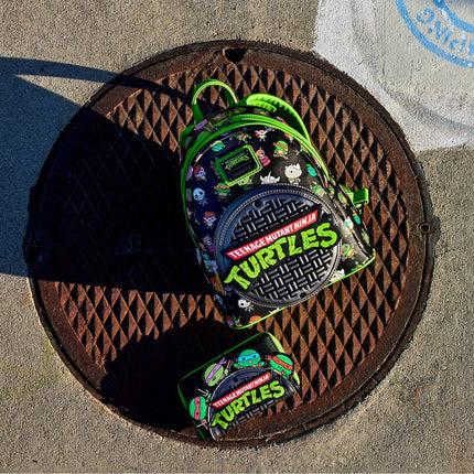 Teenage Mutant Ninja Turtles Sewer Cap Wallet- pictured with matching backpack