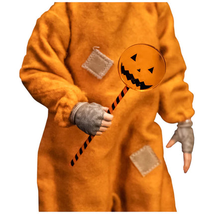 Trick R Treat- Deluxe 1:6 Scale Sam Figure- body up close with lollipop