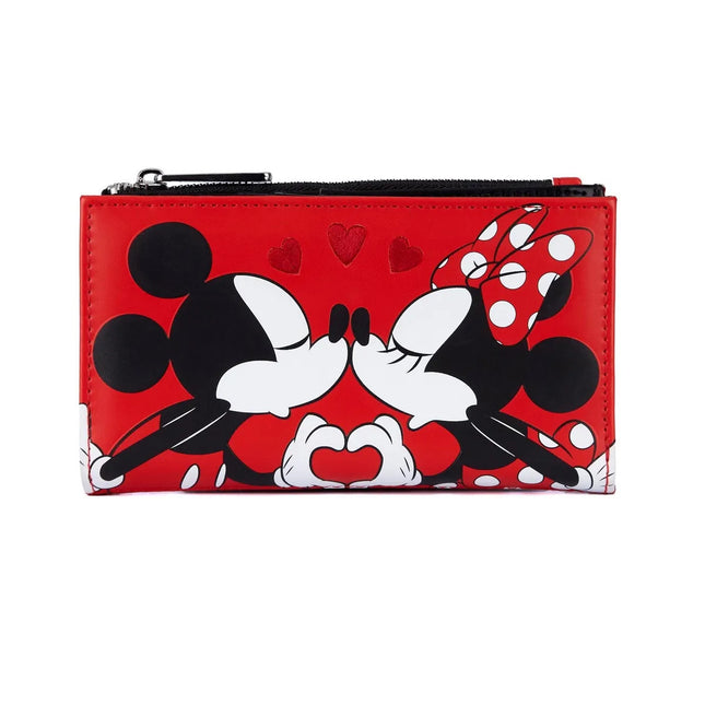 Mickey And Minnie Valentines Flap Wallet- front view