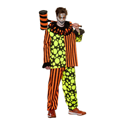Blacklight Reactive Neon Terror Clown Costume