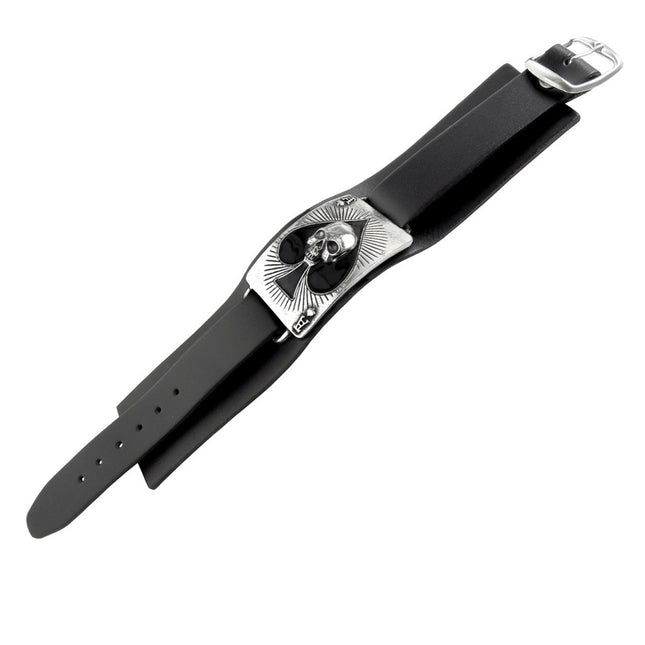 Ace Of Dead Spades Bracelet- flat view