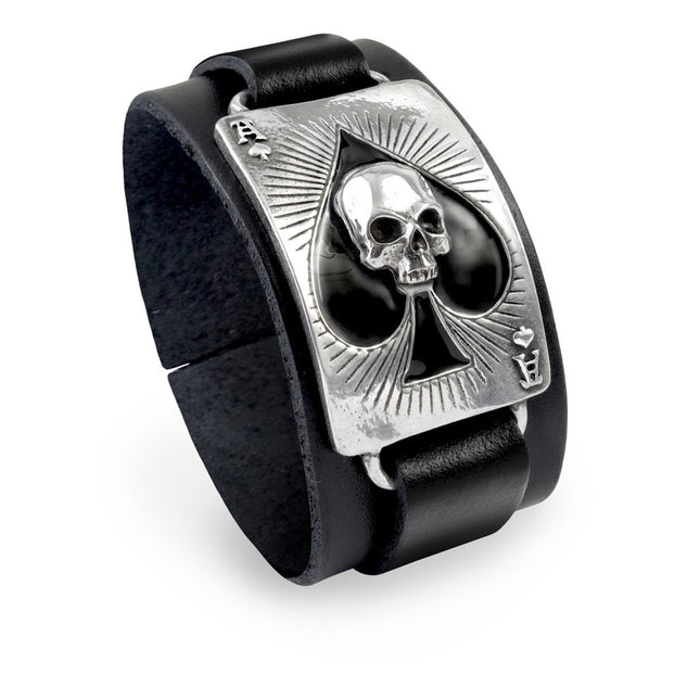 Ace Of Dead Spades Bracelet- front view