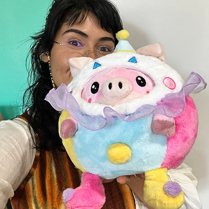 Undercover Pig in Clown- held by model