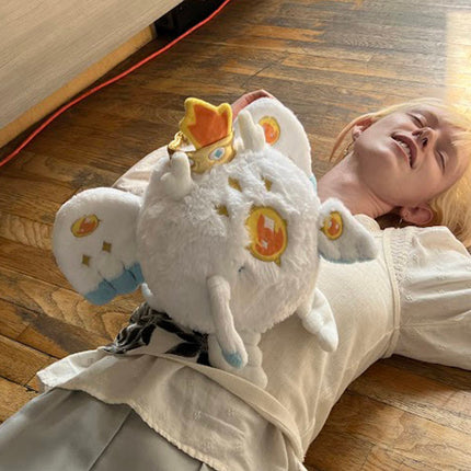 Mini Squishable Baby Seraph- held by model