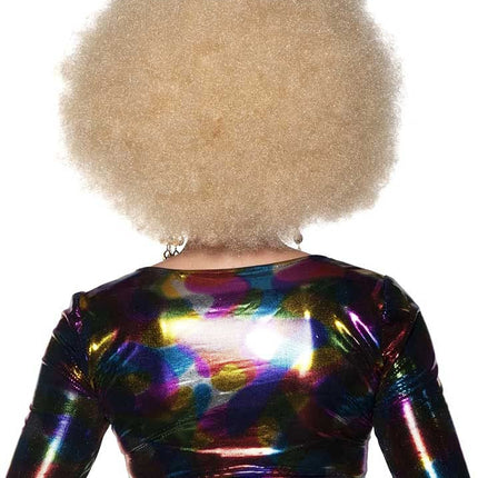 Jumbo Afro Wigs- blonde, back view