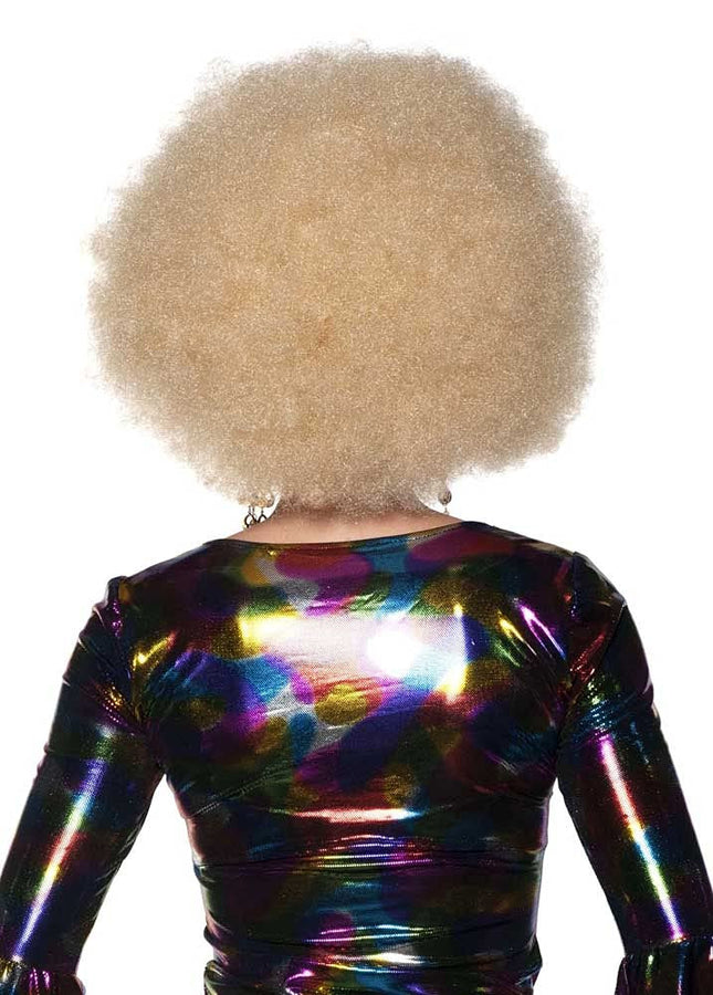 Jumbo Afro Wigs- blonde, back view