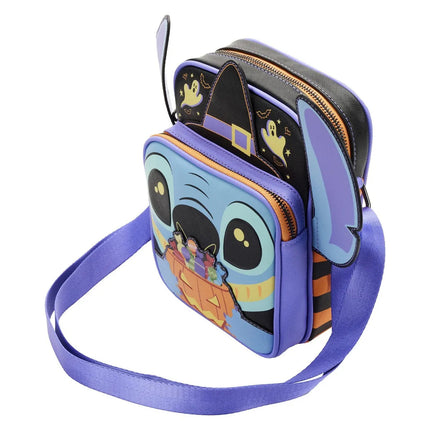 Lilo And Stitch Halloween Candy Glow In The Dark Passport Bag- top angled view