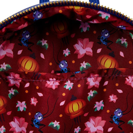Mulan Castle Light Up Mini Backpack- inside print