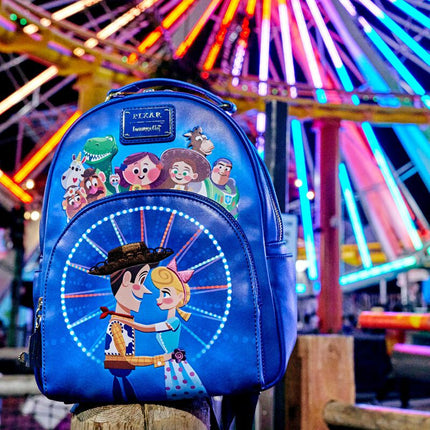 Pixar Toy Story Ferris Wheel Movie Moment Mini Backpack- pictured at carnival