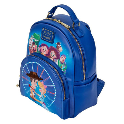 Pixar Toy Story Ferris Wheel Movie Moment Mini Backpack- top angled view