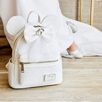 Minnie Mouse Sequin Wedding Mini Backpack- at wedding