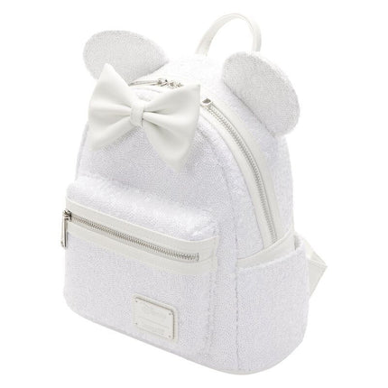 Minnie Mouse Sequin Wedding Mini Backpack- side view