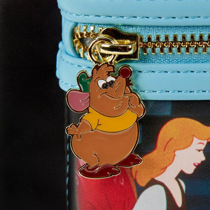 Cinderella Princess Scene Mini Backpack- zipper charm