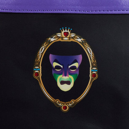 Evil Queen Villains Scene Mini Backpack- up close back view